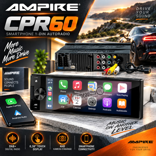 Ampire cpr60 smartphone din - smartphone, 1-din