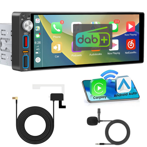 1din autoradio wireless - 6,9",