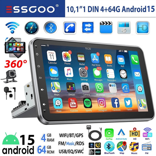 Dab carplay android 15 - dab+, 10.1"